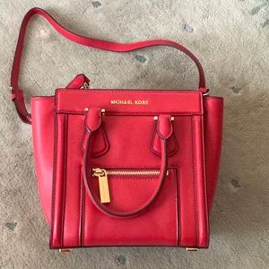 MICHAEL Michael Kors Red Leather Purse